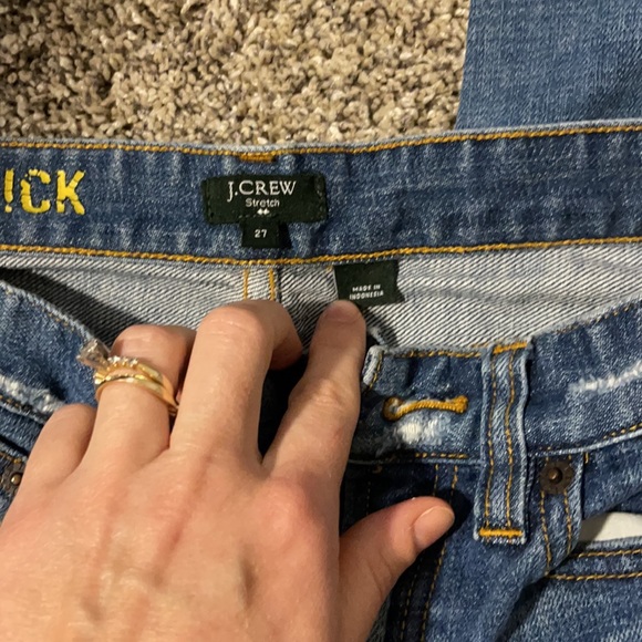 J Crew Toothpick Stretch Jean 27- mid rise - Picture 2 of 9